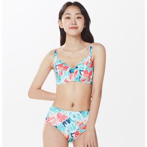 [레노마수영복](하남점)여성 비치 워터플라워 2피스 비키니 수영복 RN-LS20322