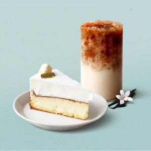 [커피빈] 바닐라빈 오트콜드브루S+화이트치즈무스케익