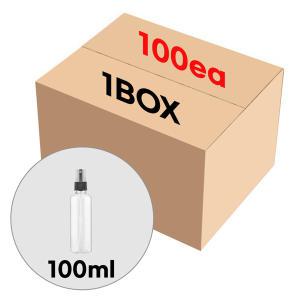 블랙캡 스프레이 투명 100ml 플라스틱 공병 소분병 화장품용기 여행 (1BOX 100개)