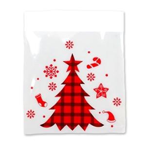 크리스마스 포장 OPP 봉투 100매입 (화이트 트리)