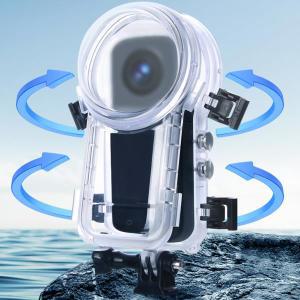 인스타 360X3 용 보이지 않는 수중 다이빙 하우징 50m 케이스 카메라 쉘 액세서리 긁힘