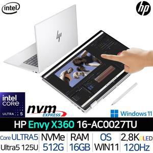 [HP]인텔 EVO 코어울트라5 윈도우11 120Hz 2.8K OLED 터치 태블릿 AI 노트북 엔비 X360 16-AC0027TU