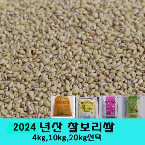 2024년산 찰보리쌀 20kg마대포장