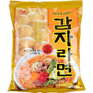 [새롬식품] 감자라면 (110gx20봉) 우리밀 쌀/채식/김치/짬뽕/해물맛라면