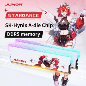 램카드 JUHOR DDR5 RGB 메모리 16GB 6400MHz 6800MHz 하이닉스 A-다이 오리지널 칩 데스크톱 컴퓨터 램