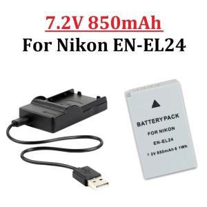 EN-EL24 충전식 배터리, Nikon 1 J5 DL18-50 DL24-85 디지털 카메라용, EN 850mah