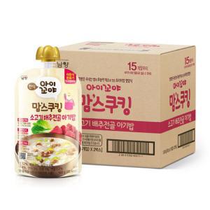 영양가득 맘스쿠킹 유아 이유식(소고기배추전골/15개월) 10개
