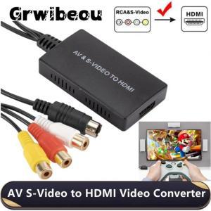 비디오테이프 변환 AV SVIDEO to HDMI 비디오 컨버터 1080P RCA 호환 어댑터 HDTV STB용 PS2/ PS3