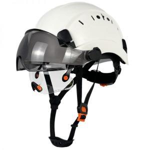 안전모 작업 고글 일체형 통기성 경량카본 경량 헬멧 보호 작업용 절연 탄소