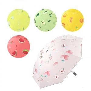 우산 양산 장마 휴대용 자동 반자동 과일 귀여운 포인트 UV 자외선 차단 원터치