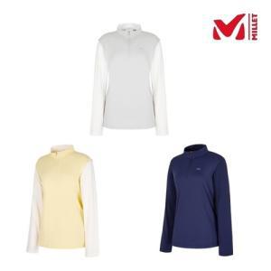 MILLET 밀레 여성 봄 기능성 긴팔 티셔츠 LD 클랩 하이브리드 집업 티셔츠 MVTST802