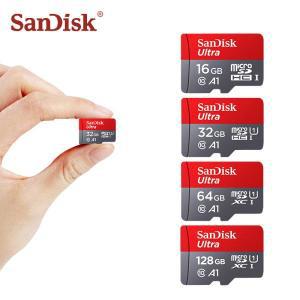 SanDisk 메모리 카드 클래스 10 마이크로 SD 카드 32GB A1 64GB R 속도 향상 98 mbs 플래시 카드 16GB 마이