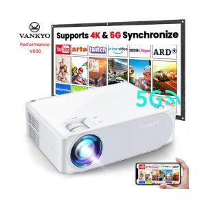 [관부가세포함] VANKYO 퍼포먼스 V630W 4K 네이티브 1080P HD 비디오 프로젝터 5G 와이파이