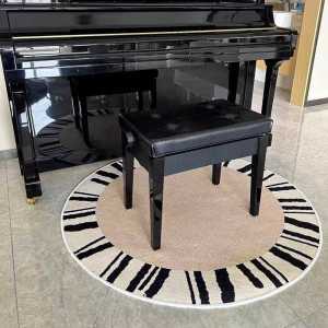 원형 피아노 매트 러그 디지털 전자 업라이트 카펫