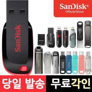 샌디스크 USB 메모리 2.0 3.0 3.1 대용량 C타입 OTG 듀얼 8 16 32 64 128 256 512 1테