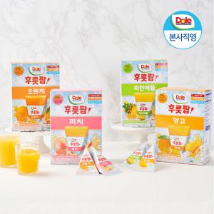 Dole 돌 후룻팝 (파인,망고,오렌지,피치,애플) /과즙100% 얼려먹는주스 + 폴리백