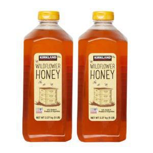 [2개 세트] 커클랜드 와일드 플라워 유기농 꿀, 2.27 kg