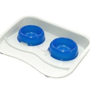 식판식기세트 소형 FED 01 블루 간식그릇 애견물그릇 강아지식기_MC