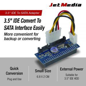 JetMedia 3.5 IDE to SATA 어댑터 변환기 40 핀 3.5인치 35H-IDE