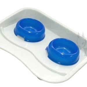 식판식기세트 소형 FED 01 블루 개밥그릇 강아지사료그릇 애견물그릇_MC