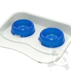 식판식기세트 소형 FED 01 블루 접이식그릇 강아지물그릇 강아지식기_MC