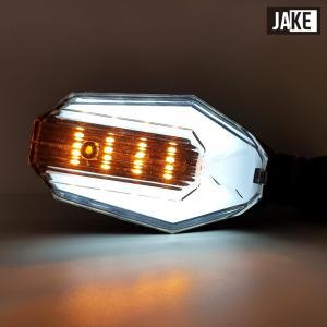 오토바이 2WAY CZ LED 시그널 깜박이 윙카 흰색 램프 튜닝 부품 로드 바이크 표시기