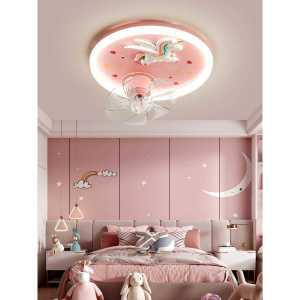 어린이 무드등 유니콘 핑크 공주 실링팬 LED 방 조명