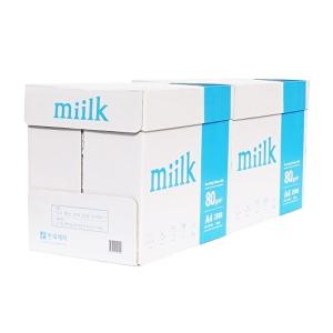 [밀크]한국제지 밀크복사용지 A4 (80g) 2BOX 5000매