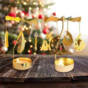 거치대 황금 합금 잎 회전 목마 촛대 결혼식 파티 테이블 센터피스 크리스마스용 양초