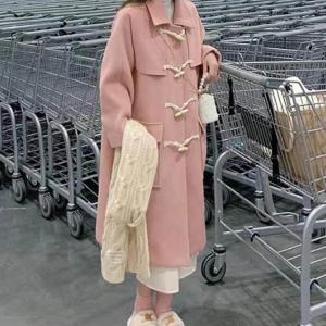 (무료배송) 떡볶이 학생 코트 여성 카라넥 화사한 자켓 가을룩/떡볶이코트