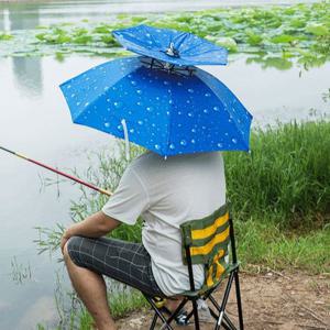 햇빛가리개 캠핑 낚시 헤드 모자 우산 국민 머리에쓰는우산 베트남모자