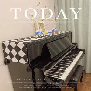 피아노 커버 덮개 먼지 보호 의자 디지털 전자 그랜드 업라이트 건반 스툴 세트 레트로 레이스