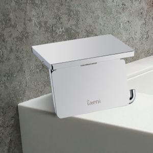크롬 스텐휴지걸이 선반형 욕실 IBA6602 수납 두루마리 화장지 용품 방수함 방수실 방습 디스펜서