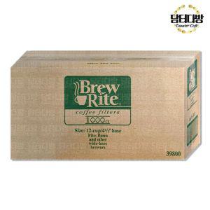 (무배) Brew Rite 원형여과지 48번 1박스(1000매)커피드립 용품 핸드 드리퍼 종이필터 필터지 세트