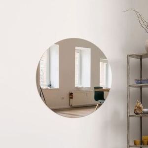 가벼운 벽 거울 원형 50 붙이는거울 인테리어 욕실 화장실 아크릴 DIY