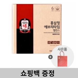 정관장 홍삼정 에브리타임 밸런스 10ml x 30포 + 쇼핑백 선물
