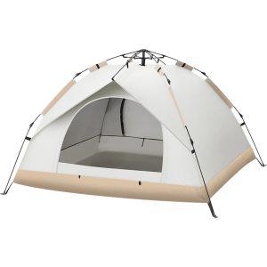 1인용텐트 차박 쉘터 3 4 인용 야외 자동 빠른 오픈 텐트 2 도어 비치 캠핑 통기성 방수 및 자외선 차단