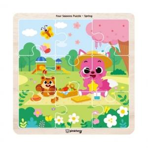 아이넷 원목퍼즐 핑크퐁 퍼즐 사계절 (봄)