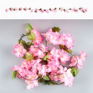 가랜드 1.8M 조화벚꽃 핑크 기념일 파티 플라워 장식 데코 소품 배너 홈 용품
