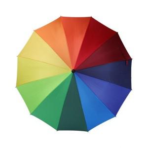 레인보우 일자 핸들 12k 장우산 튼튼한 반자동 큰우산 1인용 컬러 무지개 예쁜 특이한