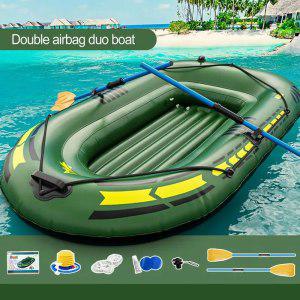 PVC 팽창식 더블 카약 하이 퀄리티 카누 모터 보트 낚시 래프팅 다이빙 수상 운송 19