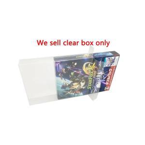 WIIU 스타 폭스 제로 게임위한 명확한 투명한 상자 덮개 2 디스크 뭉치 한정판 전시 저장 애완 동물 보호