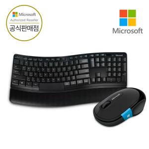 [ Microsoft 코리아 ] 마이크로소프트 스컬프트 컴포트 데스크탑 무선키보드+마우스