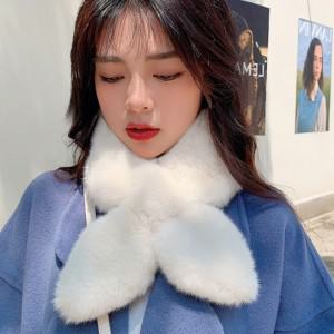 아리썬  여성 밍크 쁘띠 목도리 겨울 캐시미어 목감싸개 퍼머플러