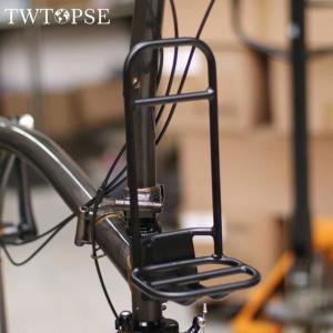 TWTOPSE 자전거 가방 랙 홀더, 브롬톤 접이식 알루미늄 합금 프레임 브래킷, 사이클링 부품 액세서리, 3SIX