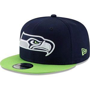 뉴에라 NFL 9FIFTY 조절 가능한 스냅백 모자 원사이즈 핏 (시애틀 시호크스 대체품)