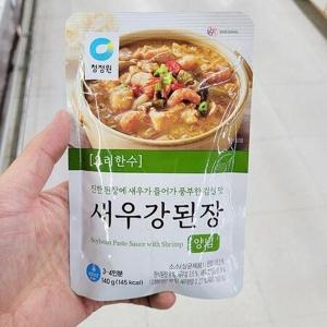 청정원 요리한수 새우 강된장 양념 140g 아이스박스포장