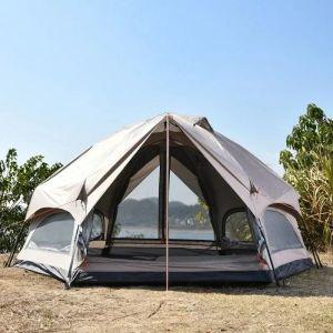캠핑 에어 텐트 차박 쉘터 야외 육각 자동 팝업 휴대용 해변 피크닉 퍼걸라 비 햇빛 보호 가제보 가족 모임