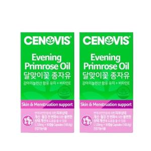 세노비스 달맞이꽃 종자유(감마리놀렌산+비타민E) 90캡슐 x 2개 (2개월분)