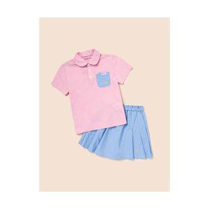 빈폴 키즈 BEANPOLE KIDS 핫썸머 SORONA 칼라 티셔츠 여아 상하 세트 핑크 BI4442G02X 334753